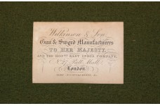 A Rare Victorian Oak Presentation Sword Box with an Original Wilkinson & Son Trade Label