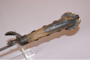 Very Rare Mid 17th Century English Civil War Period Mushroom Cap Hanger