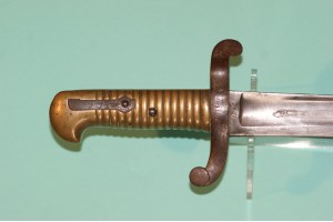 M1842 Pattern French Yataghan Bayonet with Very Rare Original Buff Leather Belt