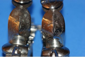 A Fine Pair of French Flintlock Sporting Gun Locks with Gold Makers Stamp 
