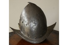 A Late 16th Century  Italian Etched Morion - Cabasset