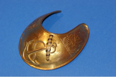 A very Rare Royal Dock Yard Vounteers Officers Gorget 