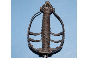 17th Century English Mortuary-hilted Backsword