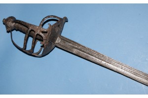 17th Century English Mortuary-hilted Backsword